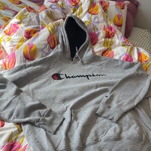Champion Gray Men's Pullover Hoodie